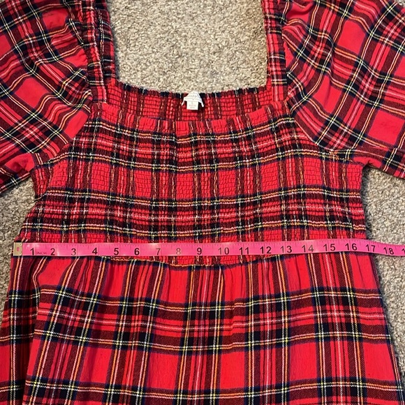 EXCELLENT Condition Mud Pie Christmas Plaid Dress - Picture 4 of 7